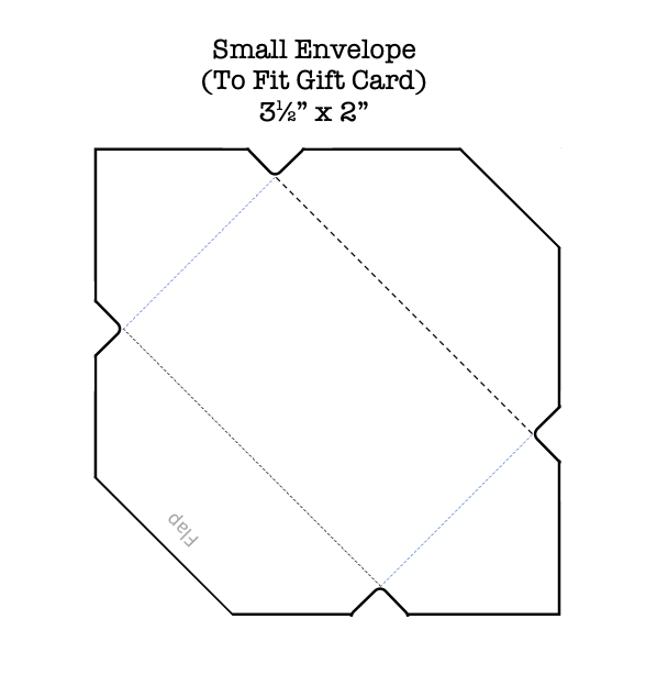 Set of templates to make gift tag envelopes - Miss Paintalot's Ko-fi ...