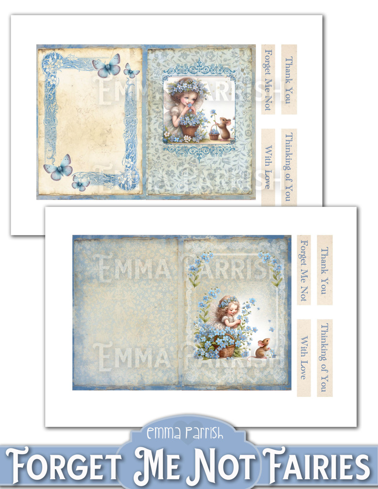 Forget Me Not Fairies Stationery Set - Magical Paper Pantry's Ko-fi ...