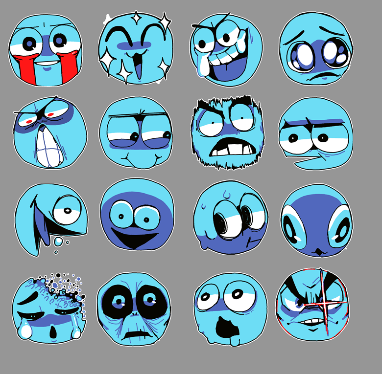 Blu Emotes Pack 2 - 3buddy's Ko-fi Shop - Ko-fi ️ Where creators get ...