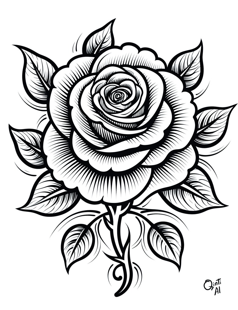 Free printable coloring pages for adults generated with AI. - QintiAI's ...