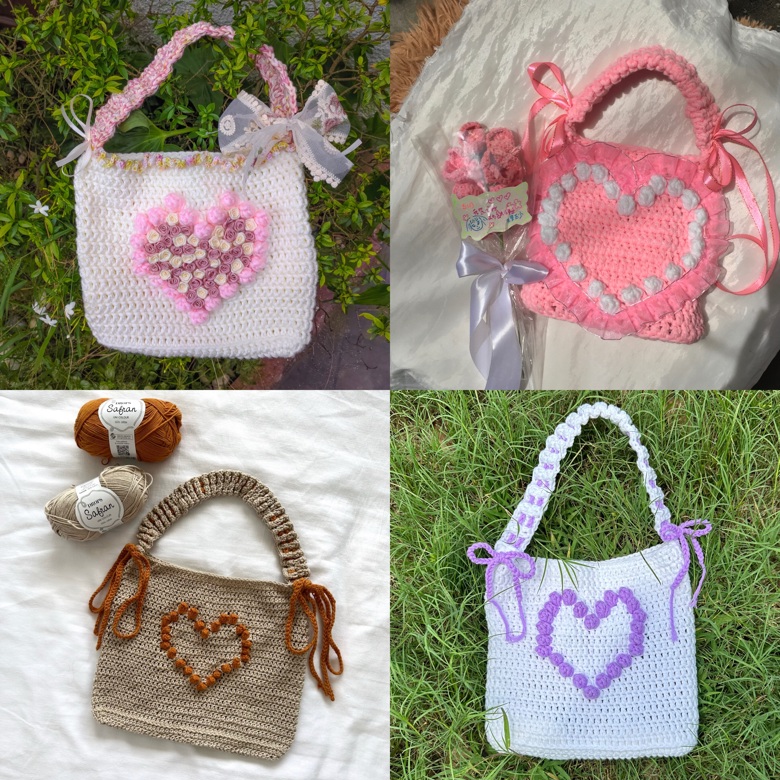 LOVE BAG CROCHET WRITTEN PATTERN - Crochet Corner Ph&rsquo;s Ko-fi Shop 