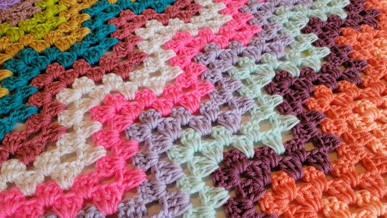 Free Pattern: Granny Chevron Blanket - Crochet Me Lovely's Ko-fi Shop ...