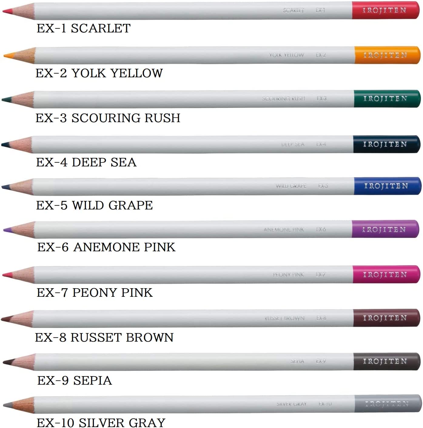 Tombow Irojiten - Extra Colors - Swatch Cards - Neko Simi Coloring's Ko ...