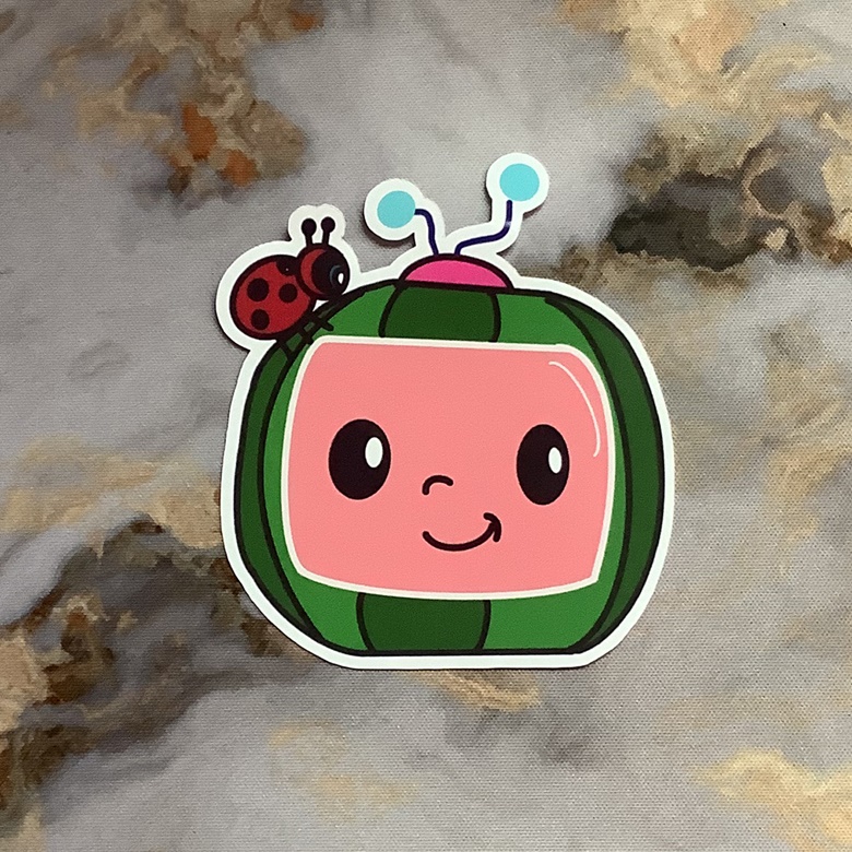 CoComelon Watermelon Plush Logo TV with Ladybug 6