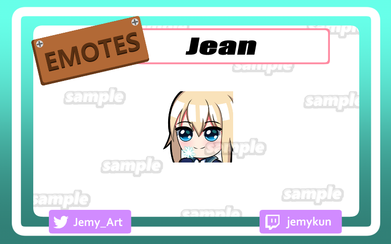 Genshin Jean Emote Jemyarts Ko Fi Shop Ko Fi ️ Where Creators Get