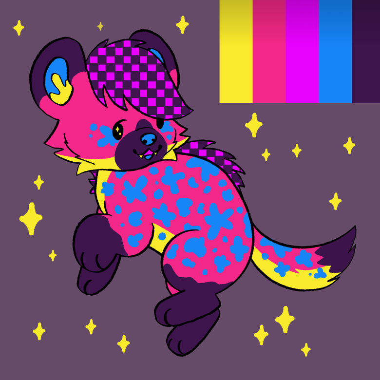 eyestrain splatter hyena adopt! - Hannimations's Ko-fi Shop - Ko-fi ️ ...