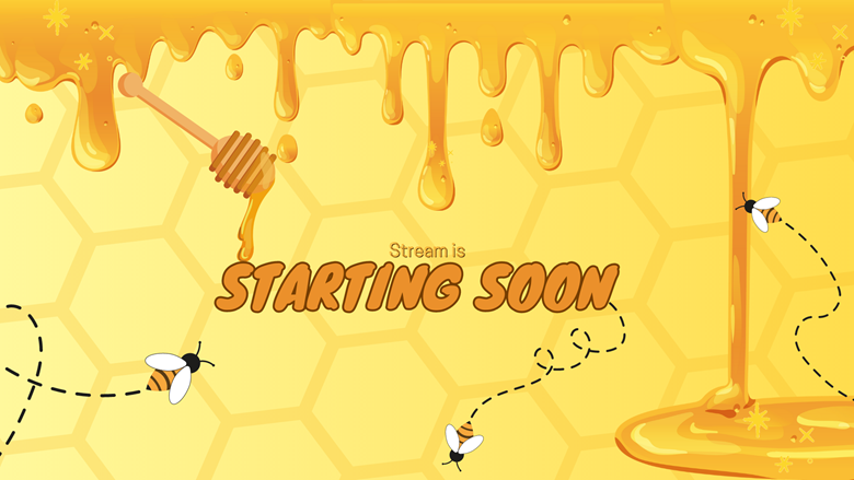 Animated/Static Honey Themed Overlays - ShareCrossing's Ko-fi Shop - Ko ...