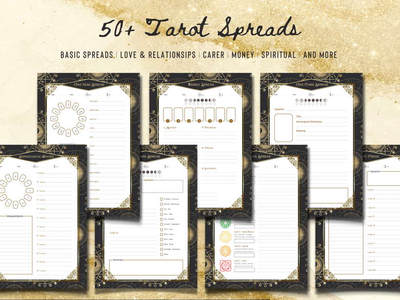 TAROT JOURNAL - 100 Printable PDF Pages - Anja Arho's Ko-fi Shop - Ko-fi ❤️  Where creators get support from fans through donations, memberships, shop  sales and more! The original 'Buy Me