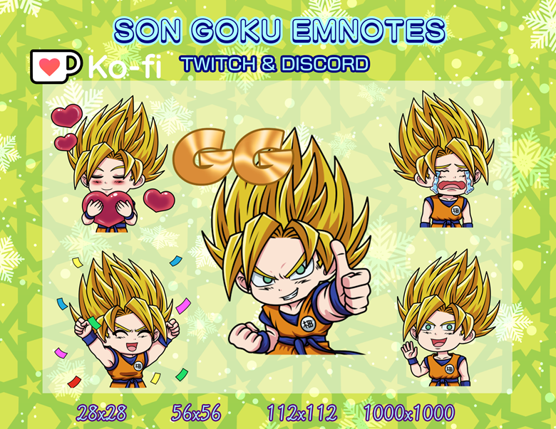 dragon ball goku - BUYUNG CUSTOM EMOTES's Ko-fi Shop - Ko-fi ️ Where ...