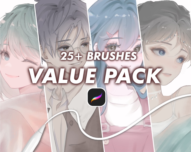 Free anime scars brush pack! - Free Brushes for Procreate