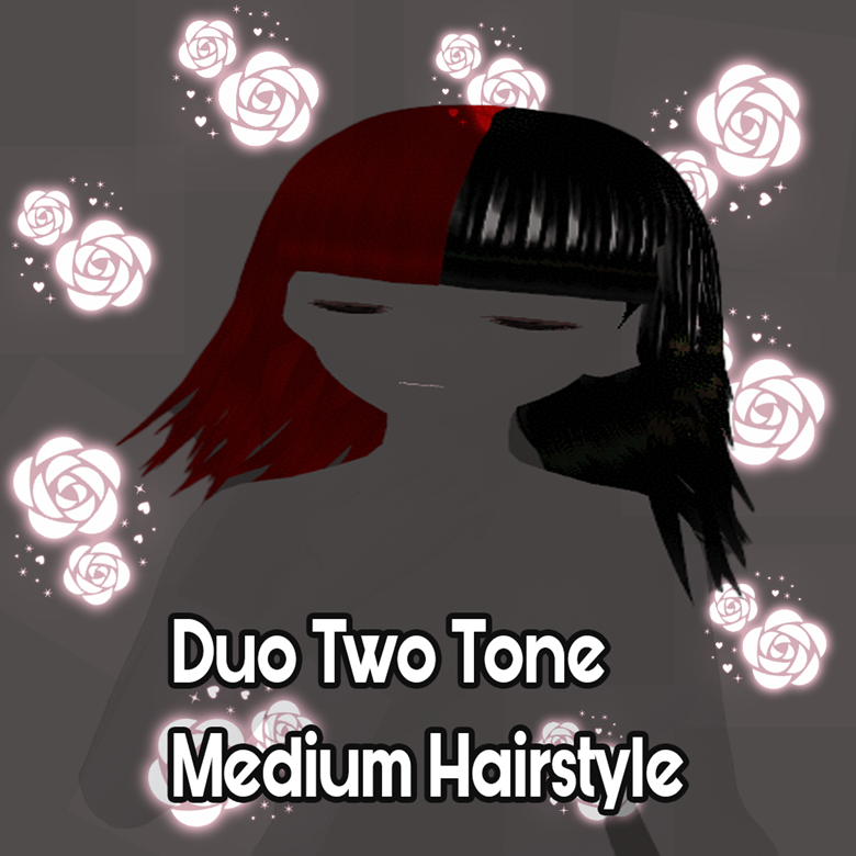 Black and Red  Black hair roblox, Free girl, Girl hairstyles