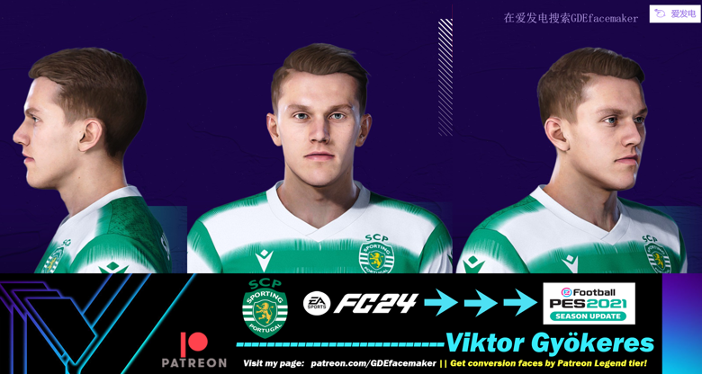 Viktor Gyökeres (Sporting CP/Sweden) - GDEfacemaker's Ko-fi Shop - Ko ...