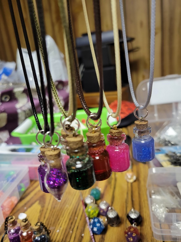 Men's Retro Magic Potion Bottle Necklace Wishing Drift Lucky - Temu