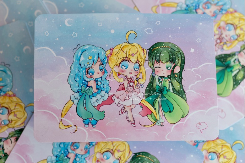 Prints Mermaid Melody - Kojiharudesu's Ko-fi Shop - Ko-fi ❤️ Where creators  get support from fans through donations, memberships, shop sales and more!  The original 'Buy Me a Coffee' Page.