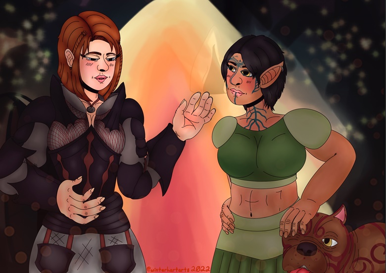 DAO “In Uthenera” Leliana/Warden Mahariel Song Scene A4 digital  print/wallpaper - Winter Hart Arts's Ko-fi Shop - Ko-fi ❤️ Where creators  get support from fans through donations, memberships, shop sales and more!