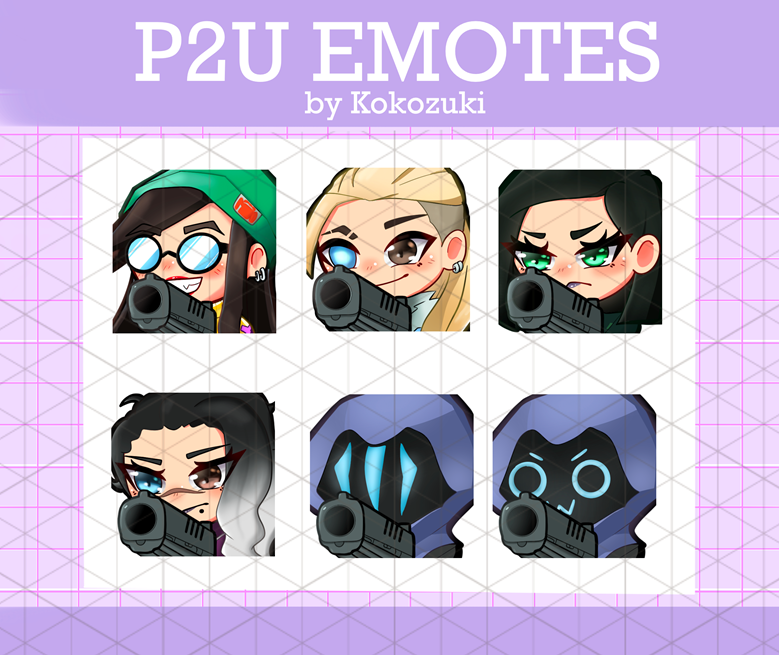 P2U Valorant Emotes Pack 1 - Kokozuki's Ko-fi Shop - Ko-fi ️ Where ...