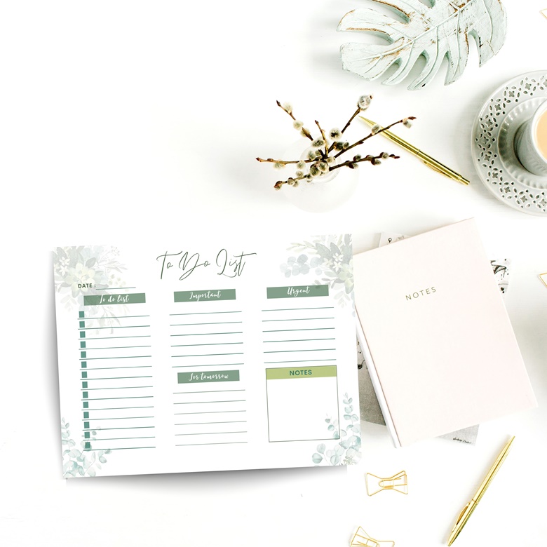 Weekly Planner Printable Landscape, Minimalist Weekly Schedule