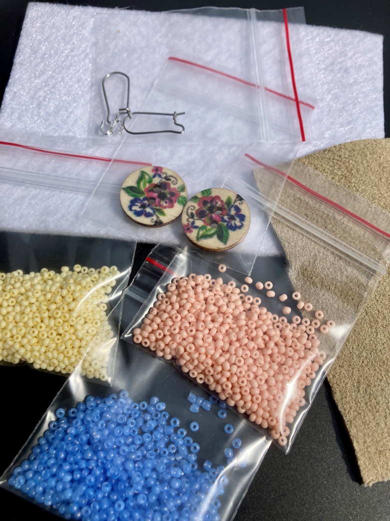 Fabric earring hot sale making kit