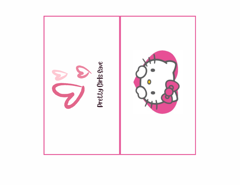 Hello Kitty Saving Gameboard - Pretty Girls Save's Ko-fi Shop - Ko-fi ️ ...