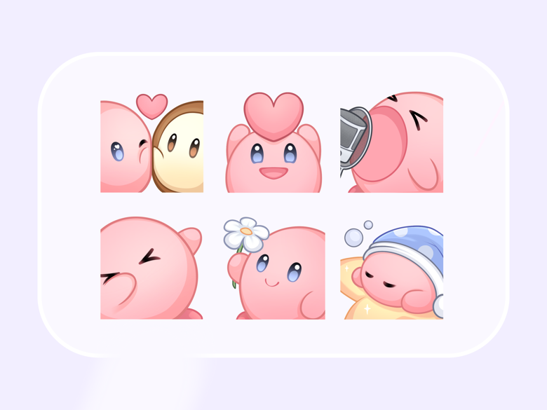 Kirby emote - Amazed - Niikiya's Ko-fi Shop - Ko-fi ❤️ Where