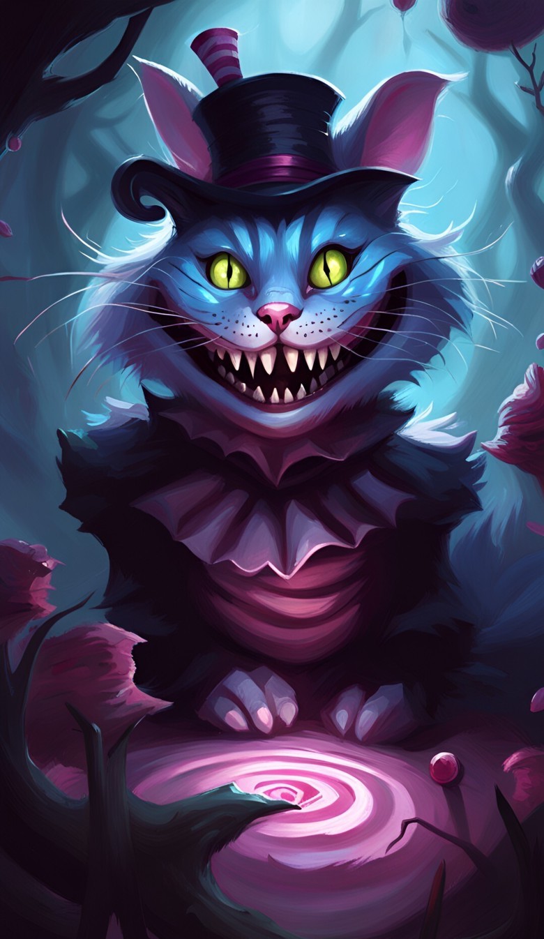 Ten A.I. Generated Art of Alice in Wonderland - A.I.