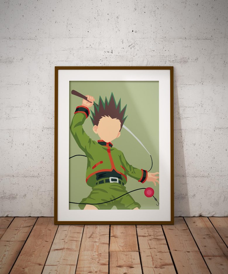 Gon Freecss Minimalist Poster - GmDesignartsGR's Ko-fi Shop - Ko-fi ️ ...