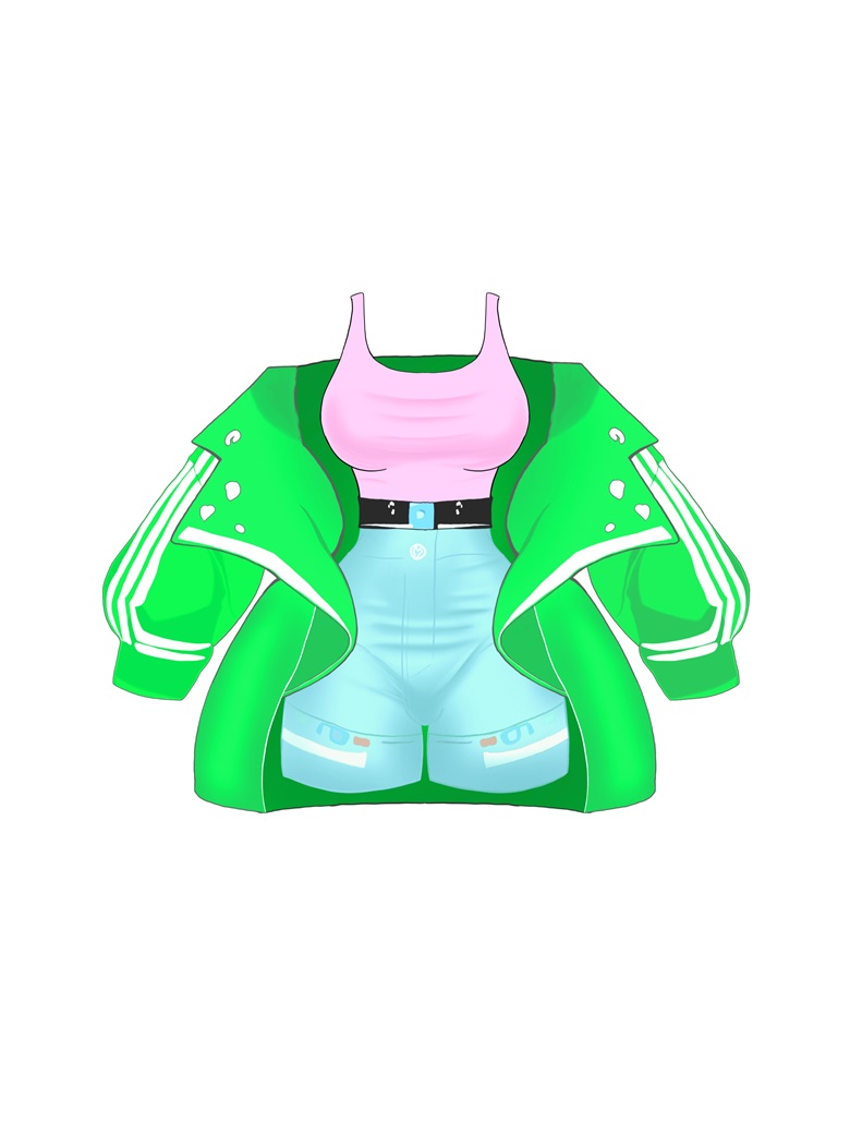Vtuber FULL Outfit~Green - XOCO TAMASHII's Ko-fi Shop - Ko-fi ️ Where ...