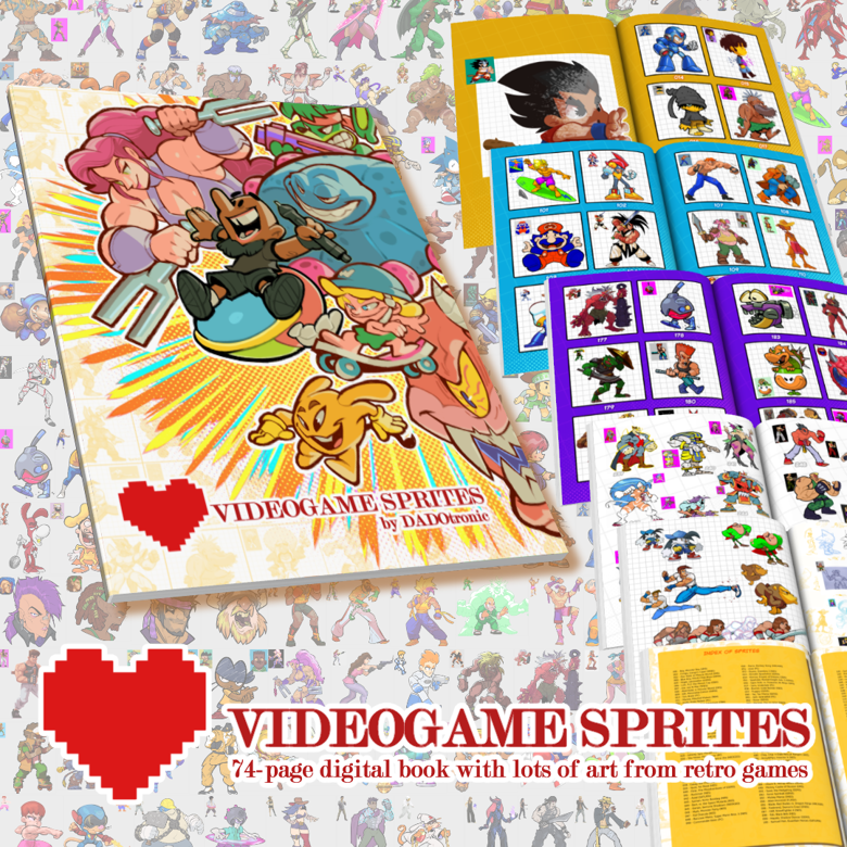 ♥ Videogame Sprites Artbook by DADOtronic - DADO's Ko-fi Shop - Ko-fi ️ ...