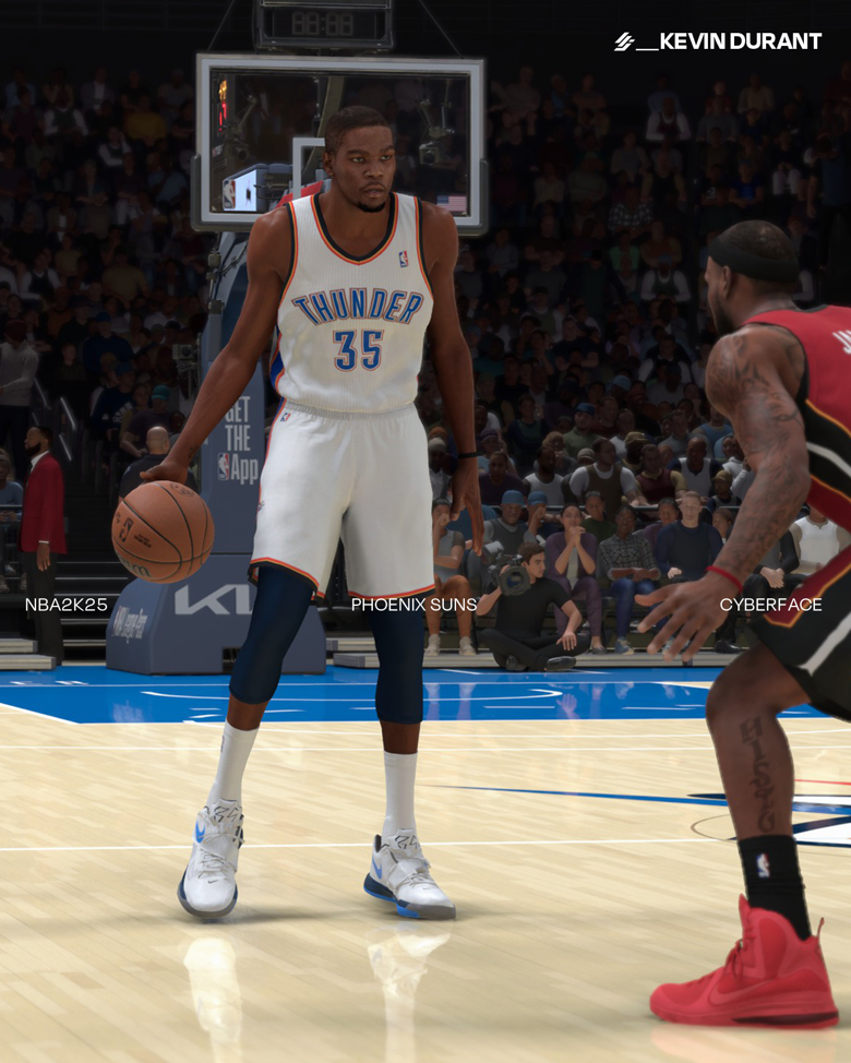 Kevin Durant NBA2K25 Cyberface - monjamods2k's Ko-fi Shop