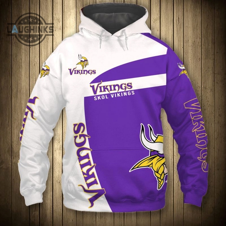 Minnesota vikings hooded clearance sweatshirt