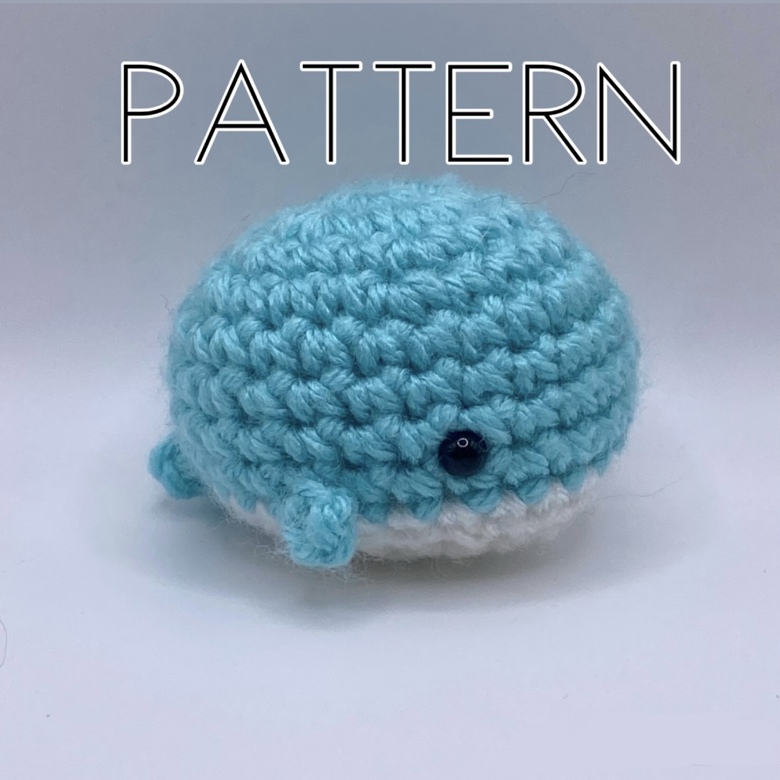 Mini whale crochet pattern - Crochet Customs 's Ko-fi Shop - Ko-fi ️ ...