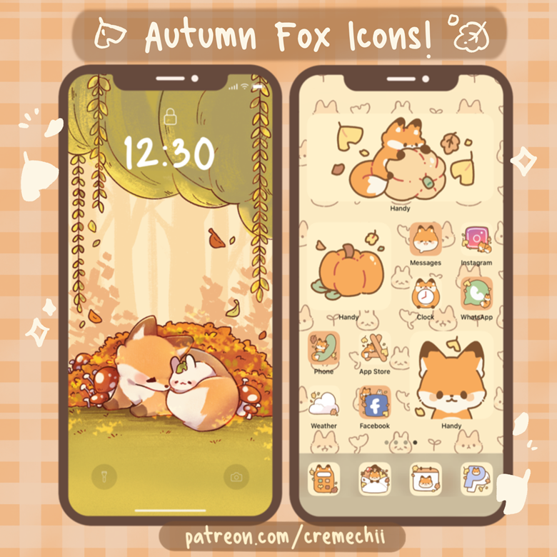 Autumn Fox Icon Pack Cremechii S Ko Fi Shop Ko Fi ️ Where Creators Get Support From Fans