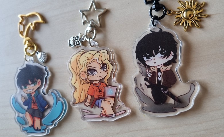 Percy Jackson, Annabeth Chase And Nico Di Angelo Inspired Acrylic 