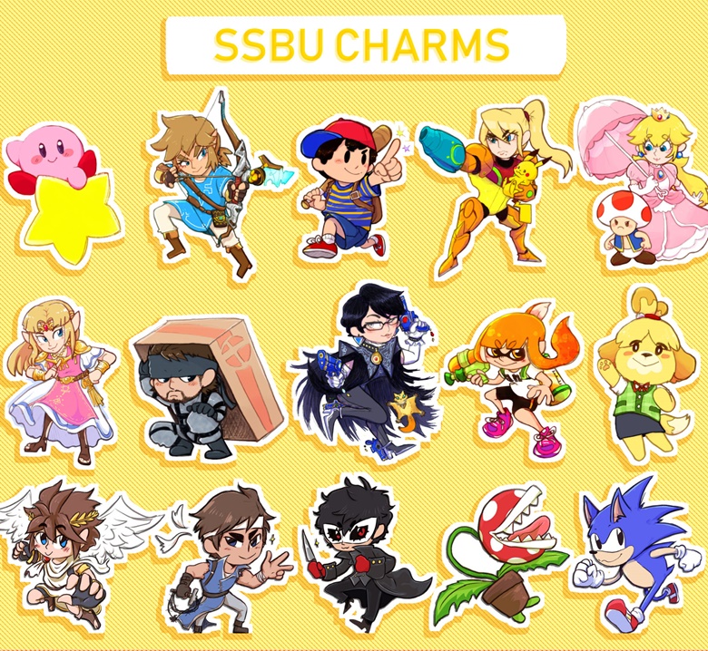 (CLEARENCE) SSBU charms group A - Char/Benn's Ko-fi Shop - Ko-fi ️ ...