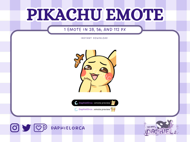 Pikachu Evil Laugh Emote for Twitch/Youtube/Discord - DaphielOrca's Ko ...