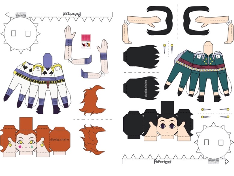 L papercraft  Anime crafts Anime paper Paper doll template