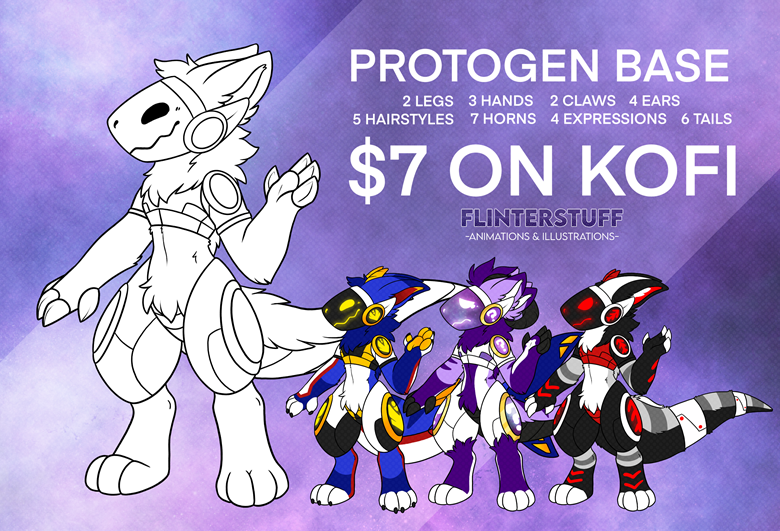 Protogen Ref Sheet Base - Flinterstuff's Ko-fi Shop - Ko-fi ️ Where ...