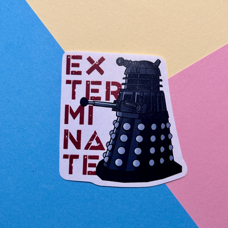 Tardis and Dalek Stickers - Señorita Crafty's Ko-fi Shop - Ko-fi ️ ...