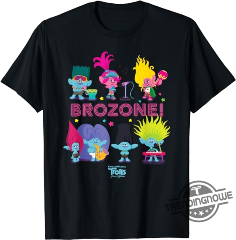 Brozone Shirt Dreamworks Trolls Band Together Brozone Poppy And Viva S ...