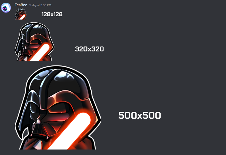 Darth Vader Lightsaber Emote | Twitch, YouTube, Discord - TeaBee_Art's ...