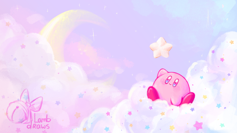 Kirby Static Wallpaper - Lamb Draws's Ko-fi Shop - Ko-fi ❤️ Where creators  get support from fans through donations, memberships, shop sales and more!  The original 'Buy Me a Coffee' Page.
