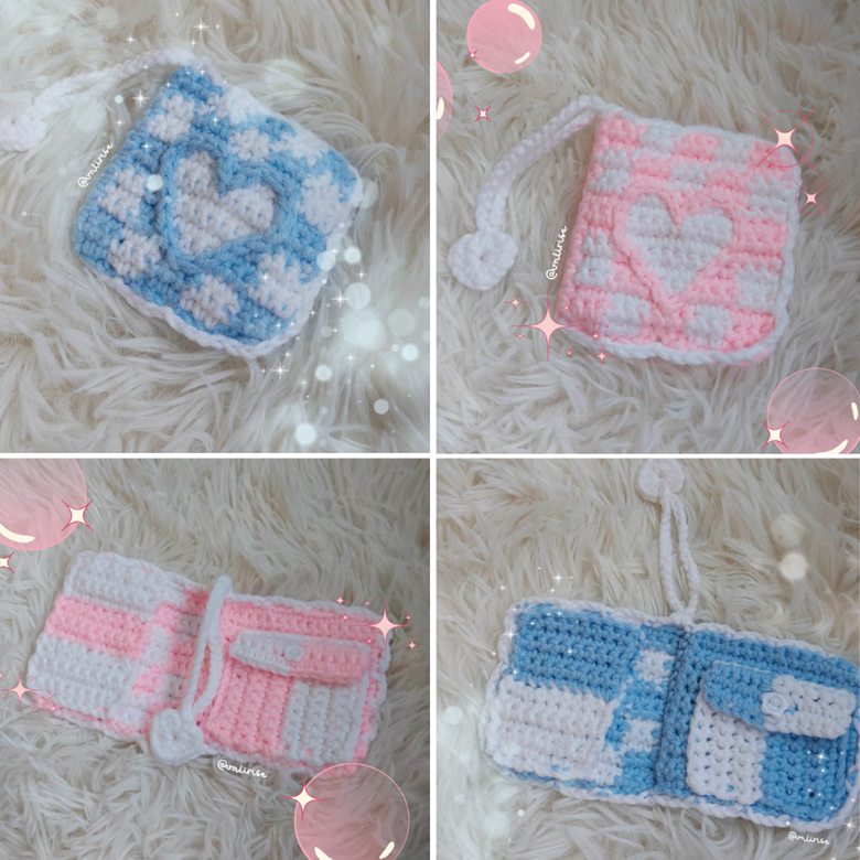 Delia Heartlet, Cute Crochet Wallet Organizer