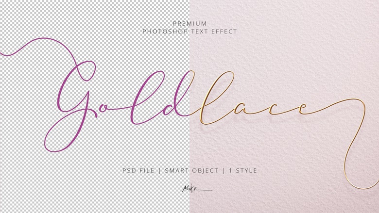 Premium PSD, Stylish text effect