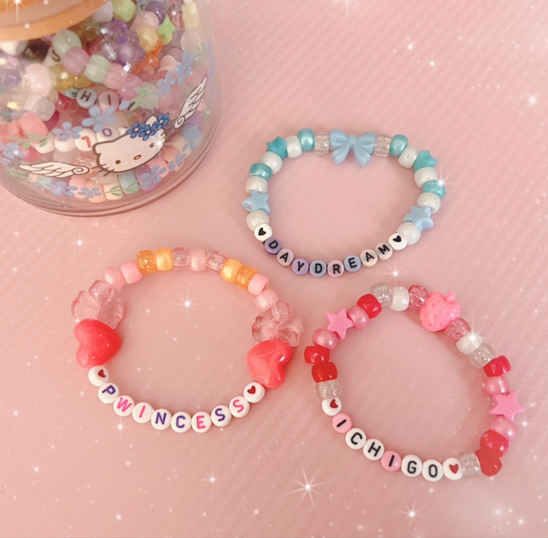 Cute charm kandi bracelets - Berribluart's Ko-fi Shop - Ko-fi ❤️ Where  creators get support from fans through donations, memberships, shop sales  and more! The original 'Buy Me a Coffee' Page.