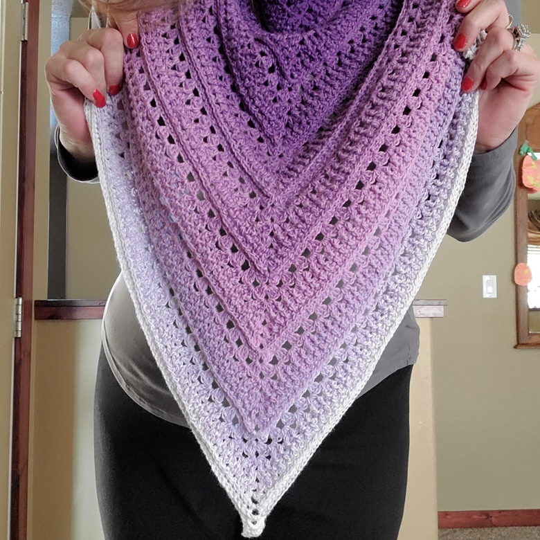 Lavender Lace Shawl Pattern - My Knotty Hobby's Ko-fi Shop