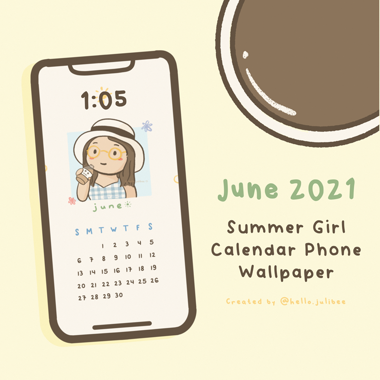 Phone wallpaper schedules for June! Made versions for some of the