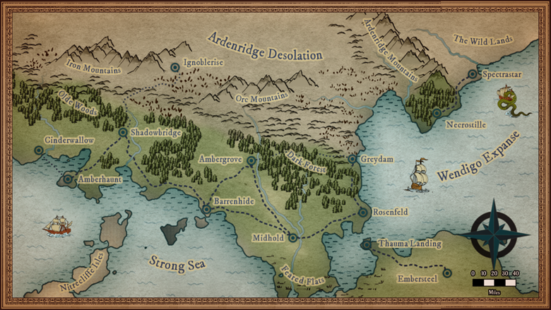 The Realm of Arkscadia - Fantasy Map Setting - Thomas Ott's Ko-fi Shop ...