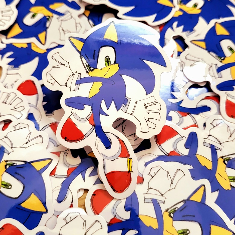 Sonic Sticker – Camilla Khau Designs