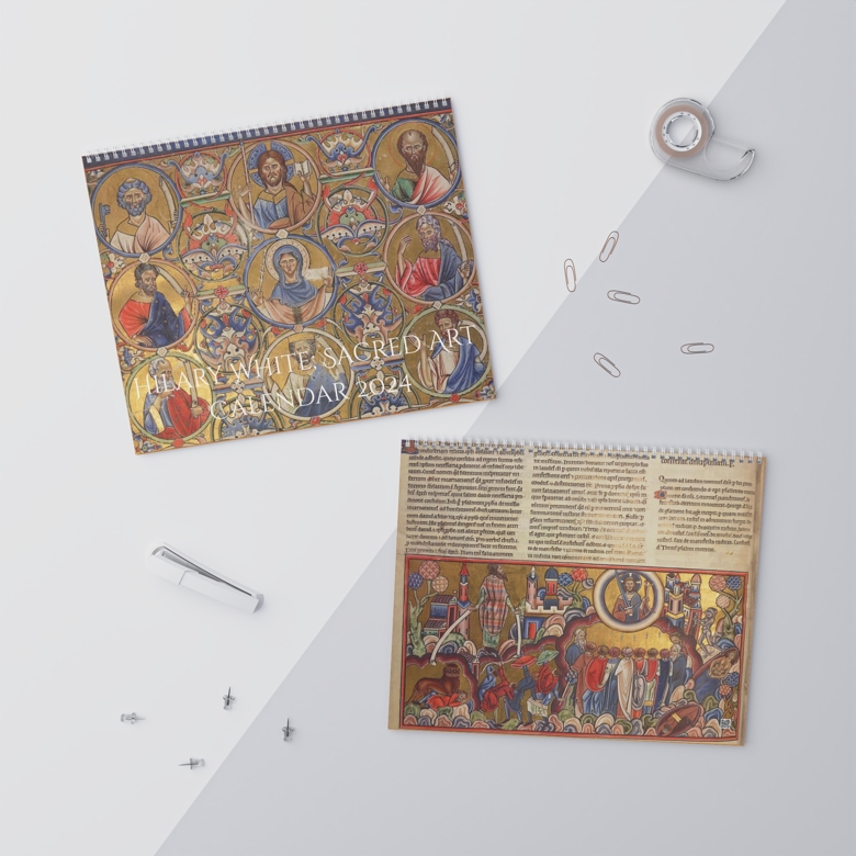 Romanesque Bible Wall Calendar - Hilary White Sacred Art's Ko-fi Shop - Ko-fi ️ Where creators 