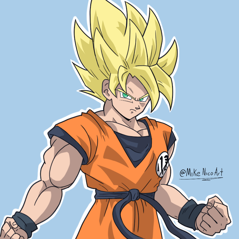 Super Saiyan Goku - Mike Nico's Ko-fi Shop - Ko-fi ❤️ Where creators get  support from fans through donations, memberships, shop sales and more! The  original 'Buy Me a Coffee' Page.